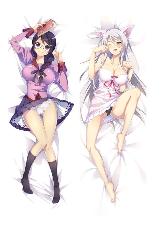 Monogatari Series Tsubasa Hanekawa Anime Dakimakura Pillow Cover