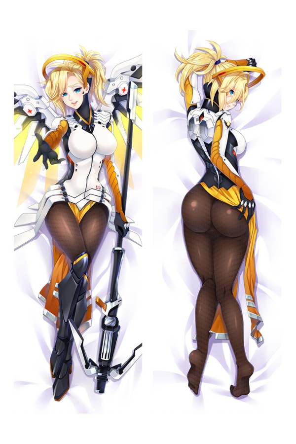 Overwatch OW Mercy Anime Dakimakura Pillow Cover