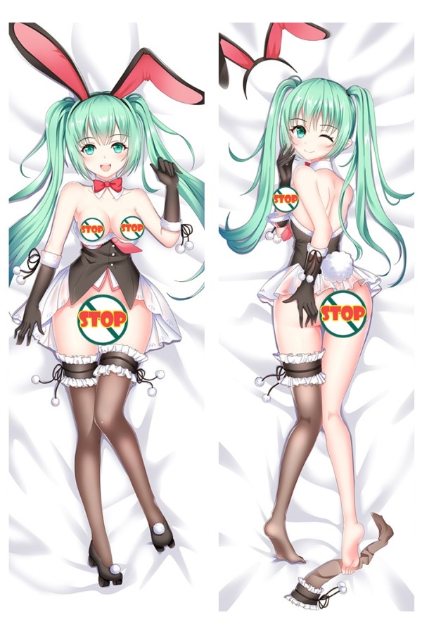 Hatsune Miku Bunny Anime Dakimakura Pillow Case 