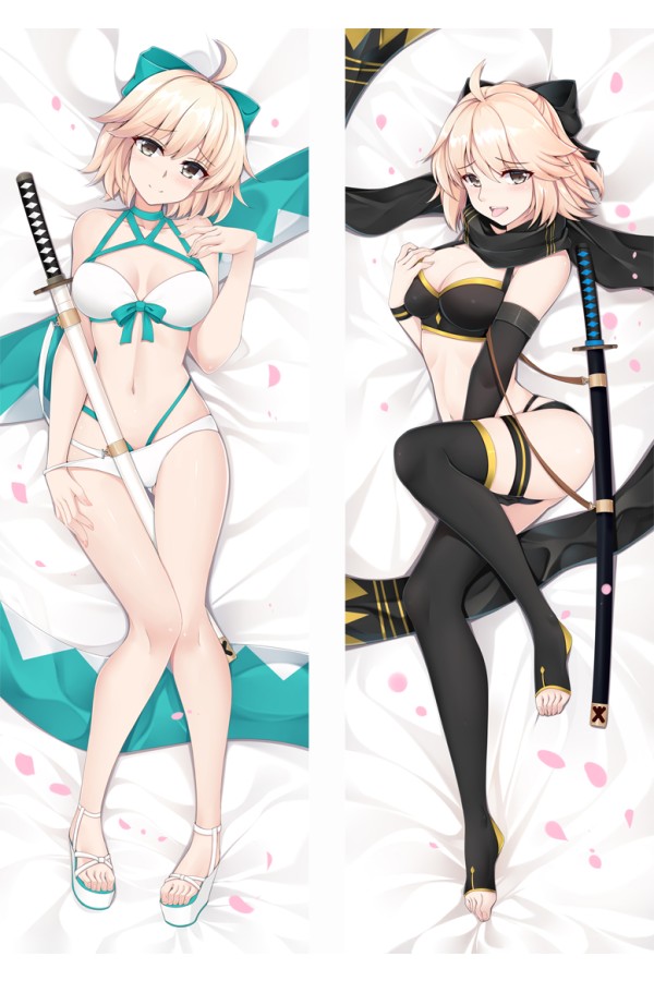 Fate/Grand Order Swimsuit Okita Sōji Anime Dakimakura Pillow Cover