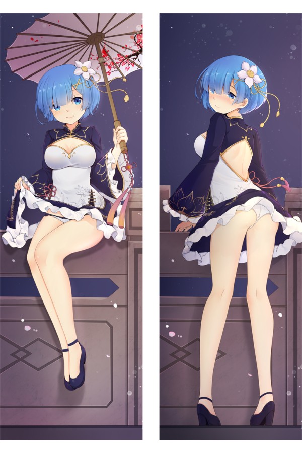 Re:Zero − Starting Life in Another World Rem Cheongsam Anime Dakimakura Pillow Cover