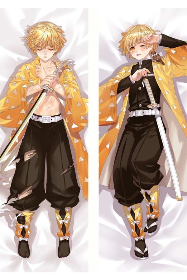 Demon Slayer: Kimetsu no Yaiba Agatsuma Zenitsu Anime Dakimakura Pillow Cover
