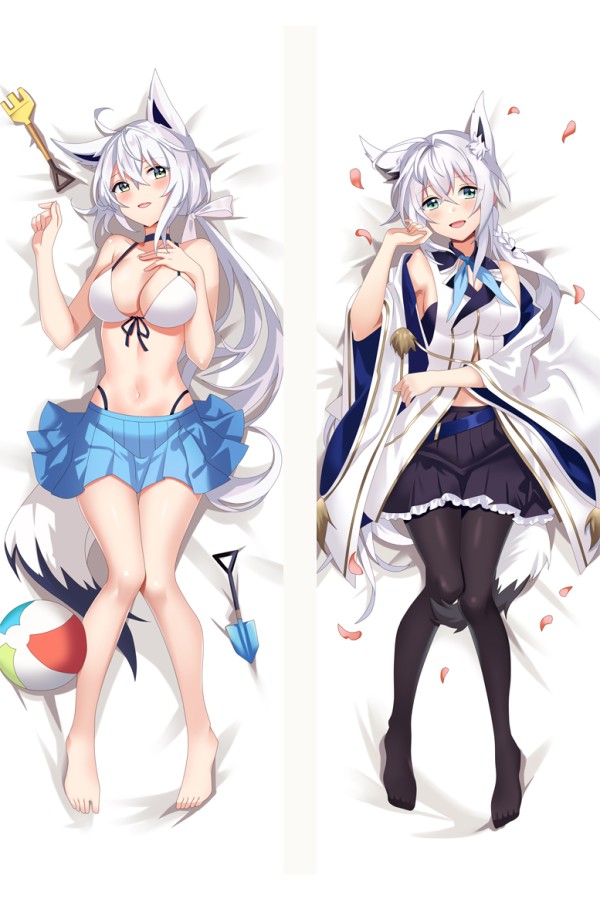 Virtual YouTuber Shirakami Fubuki Anime Dakimakura Pillow Cover