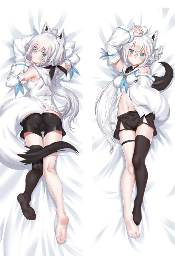 Virtual Youtuber Shirakami Fubuki Anime Dakimakura Body Pillow Cover
