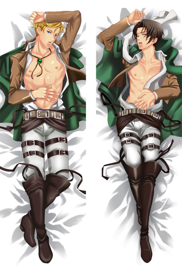 Attack on Titan Erwin & Levi Anime Dakimakura Body Pillow Cover