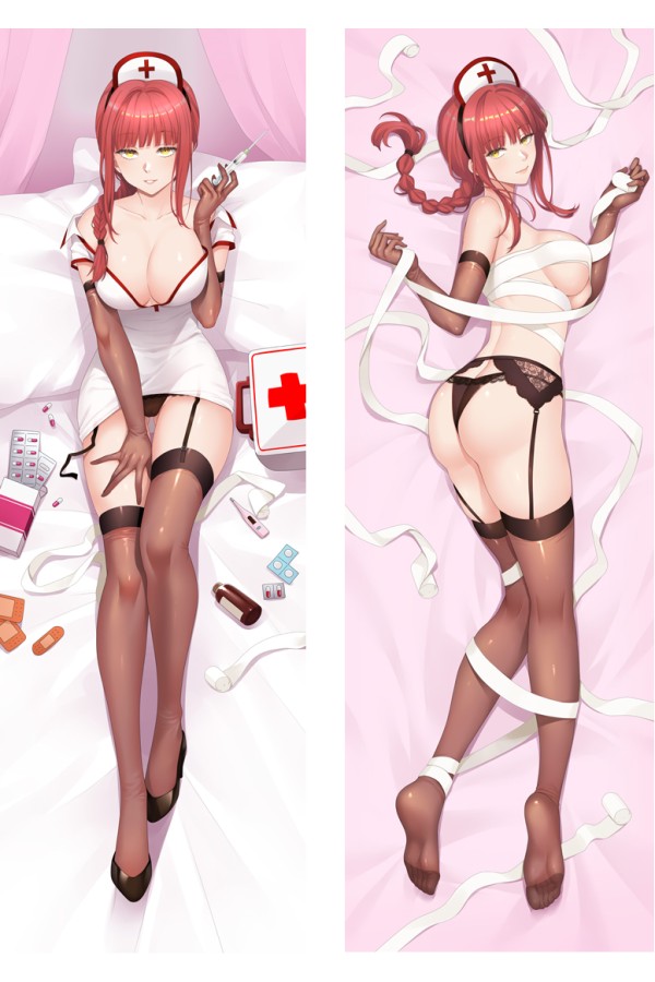 Chainsaw Man Makima Nurse Uniform Anime Dakimakura Body Pillow Cover