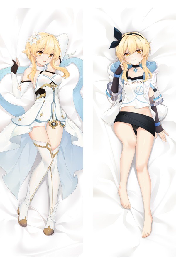 Genshin Impact Lumine Anime Dakimakura Body Pillow Cover