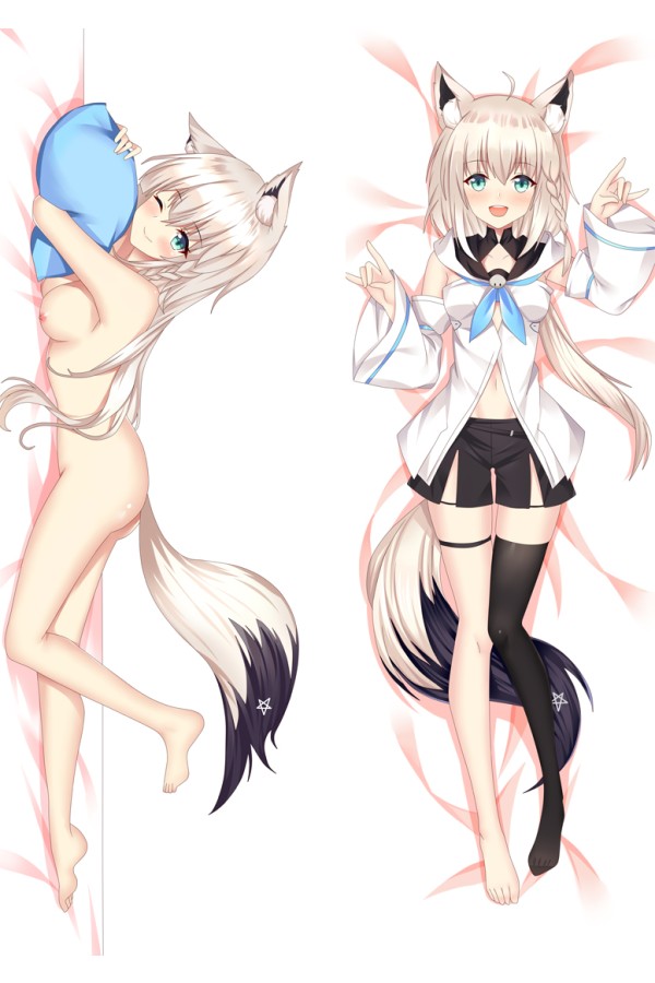 Virtual YouTuber Shirakami Fubuki Anime Dakimakura Body Pillow Cover