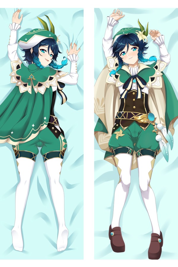 Genshin Impact Venti Anime Dakimakura Body Pillow Cover