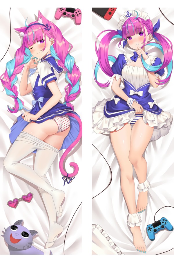 Virtual Youtuber Minato Aqua Anime Dakimakura Body Pillow Cover