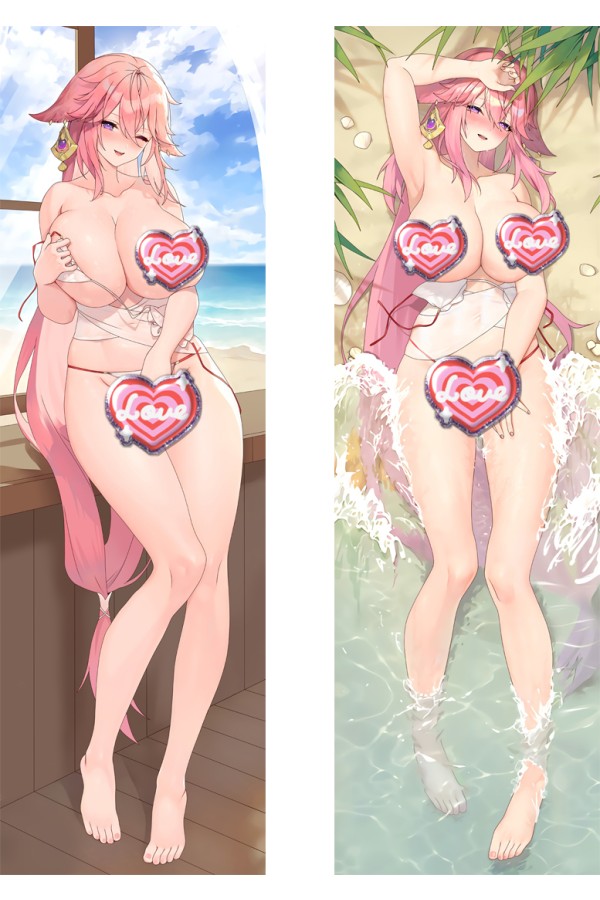 Genshin Impact Yae Miko Anime Dakimakura Body Pillow Cover