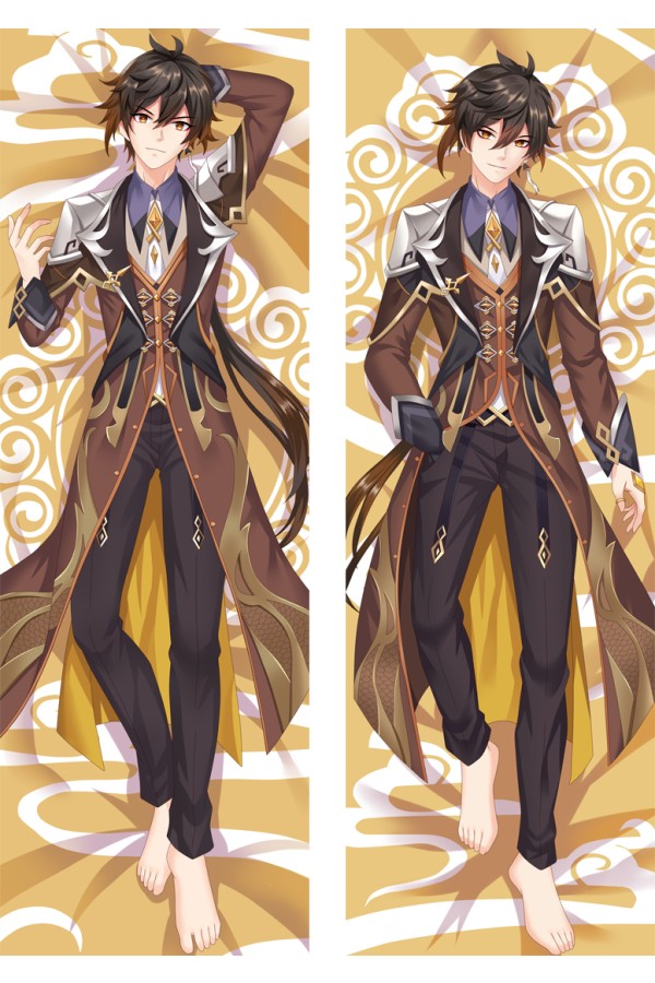 Genshin Impact Zhongli Anime Dakimakura Body Pillow Cover