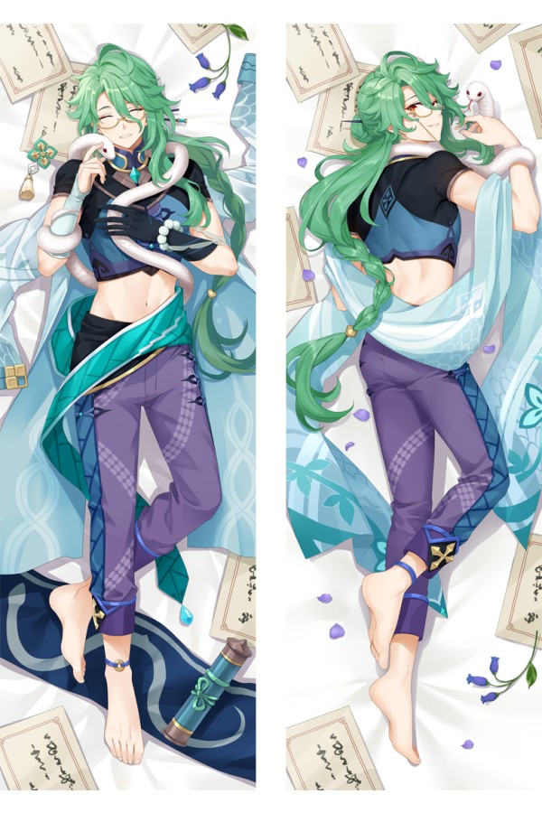 Genshin Impact Baizhu Anime Dakimakura Pillow Cover