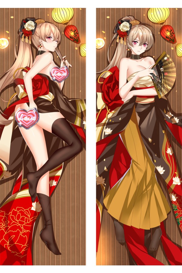 Azur Lane MNF Jean Bart Anime Dakimakura Body Pillow Cover