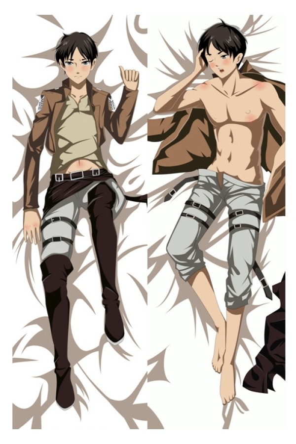 Attack on Titan Eren Yeager Levi Ackerman Anime Dakimakura Pillow Cover
