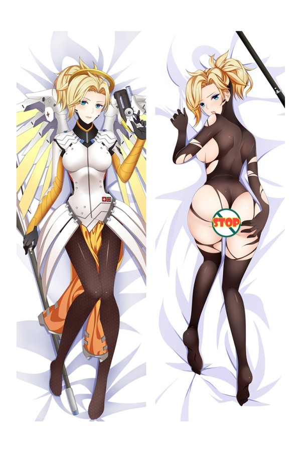 Overwatch OW Mercy Anime Dakimakura Pillow Cover