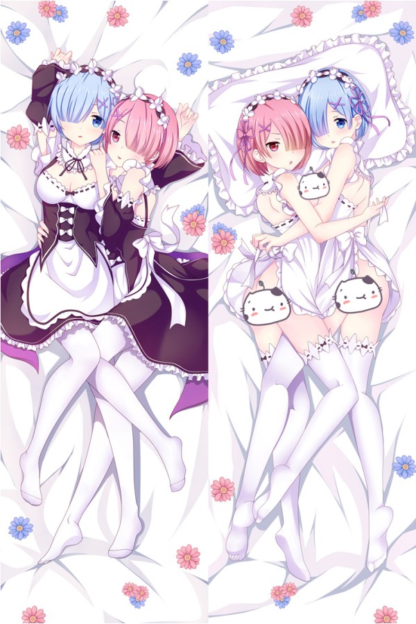Re:Zero Rem Ram Anime Dakimakura Pillow Cover