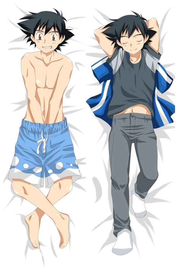 Pokémon Pocket Monsters Ash Ketchum Anime Dakimakura Pillow Cover