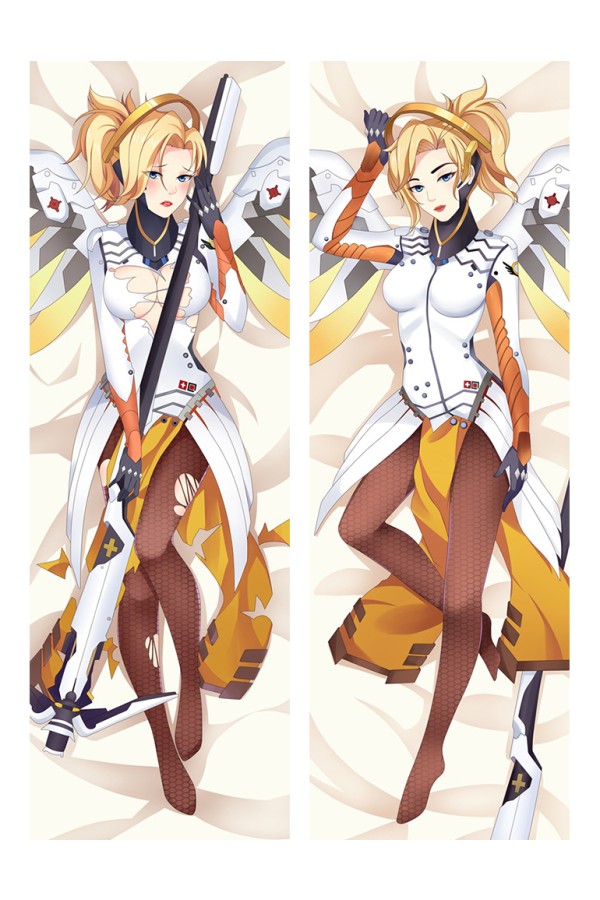 Overwatch OW Mercy Anime Dakimakura Pillow Cover