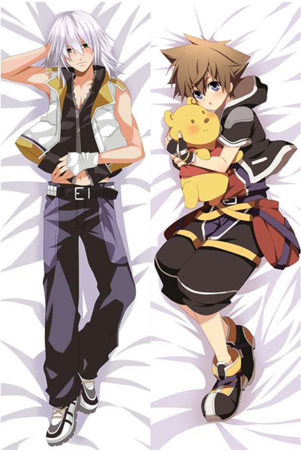 Kingdom Hearts Sora Riku Anime Dakimakura Pillow Cover