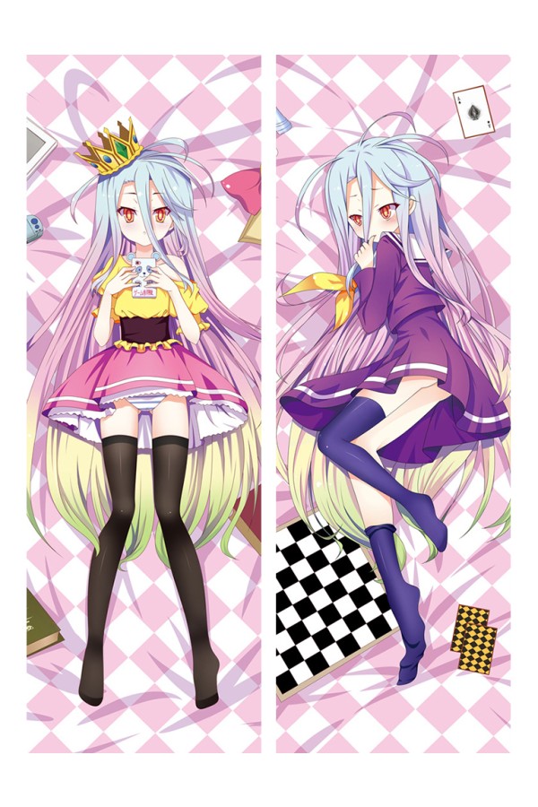 Anime No Game No Life Shiro Dakimakura Pillow Case Cover Hug Body
