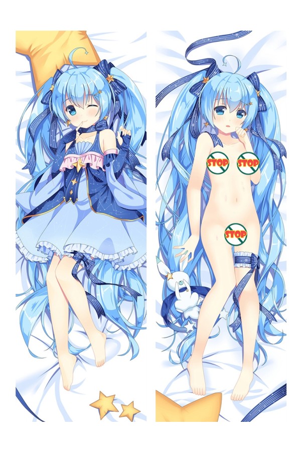Snow Hatsune Miku Dakimakura Bed Hug Body Pillow Case Cover
