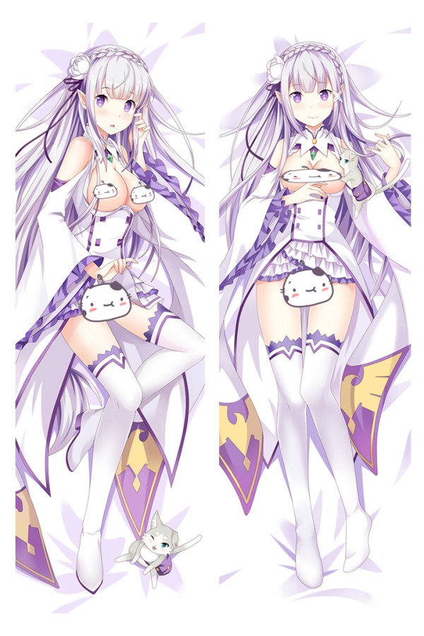 Re:Zero Emilia Anime Dakimakura Pillow Cover