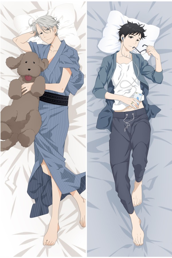Anime Yuri on Ice Katsuki Victor Dakimakura Hugging Body Pillow Case