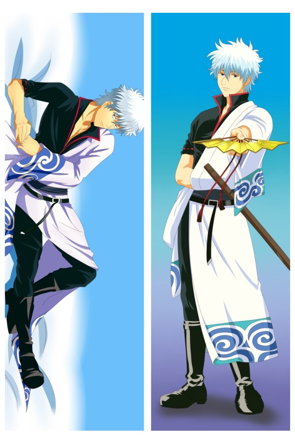 Gin Tama Sakata Gintoki BL Male Anime Dakimakura Pillow Cover