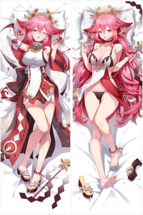 Genshin Impact Yae Miko Anime Dakimakura Body Pillow Cover