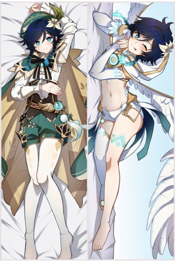 Genshin Impact Venti Anime Dakimakura Body Pillow Cover