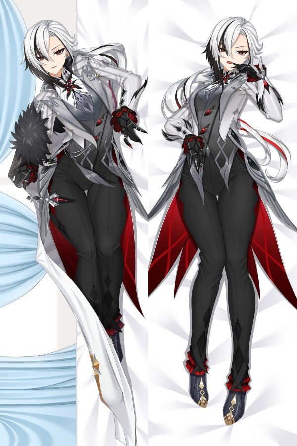 Genshin Impact Arlecchino Anime Dakimakura Body Pillow Cover