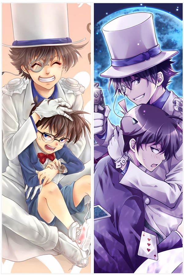 Detective Conan（Case Closed) Kaito x Shinichi Anime Dakimakura Body Pillow Cover