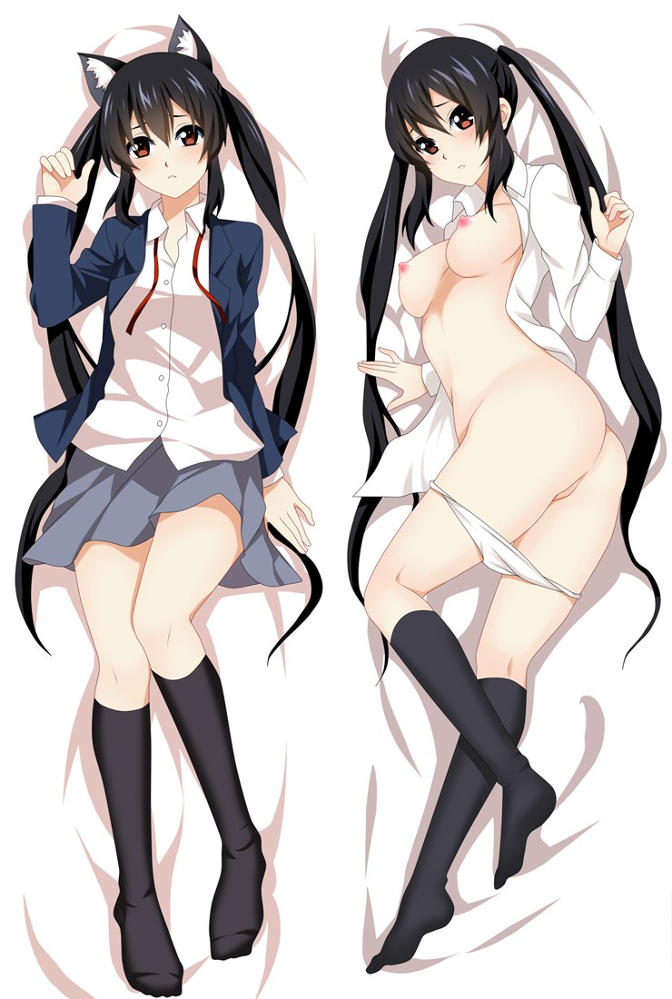 K-On! Keion Nakano Azusa nekomimi Anime Dakimakura Hugging Body Pillow Cover
