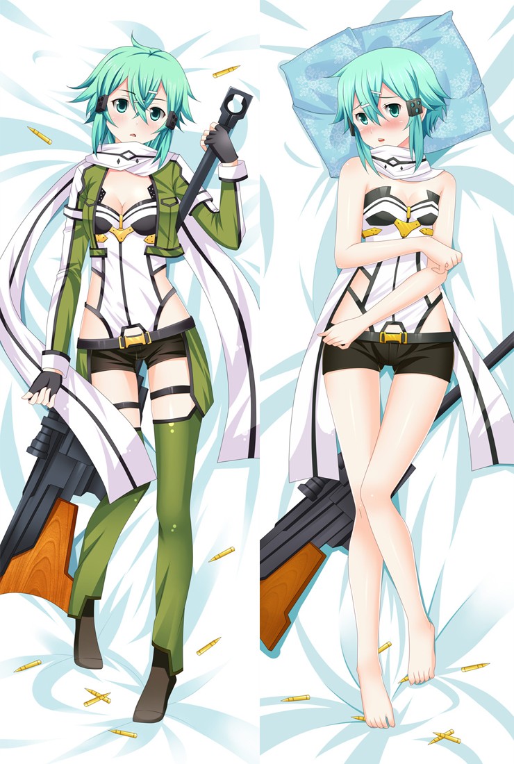 Sword Art Online II Sinon Anime Dakimakura Hugging Body Pillow Cover