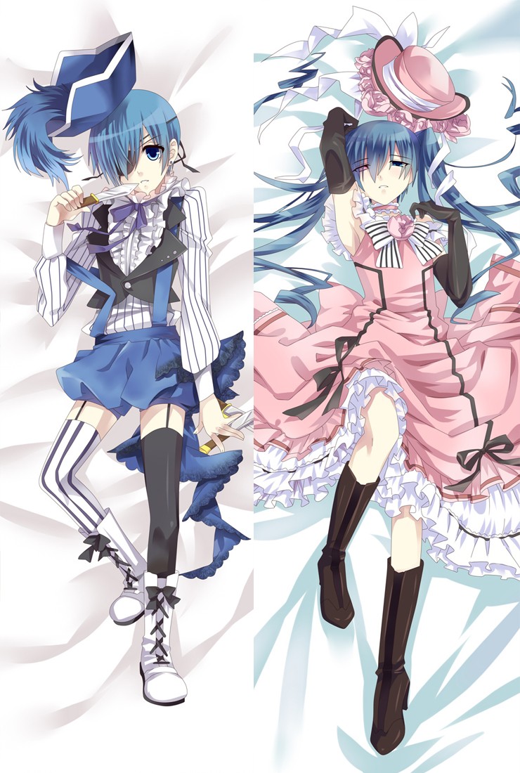 Black Butler Ciel Phantomhive Anime Dakimakura Hugging Body Pillow Cover