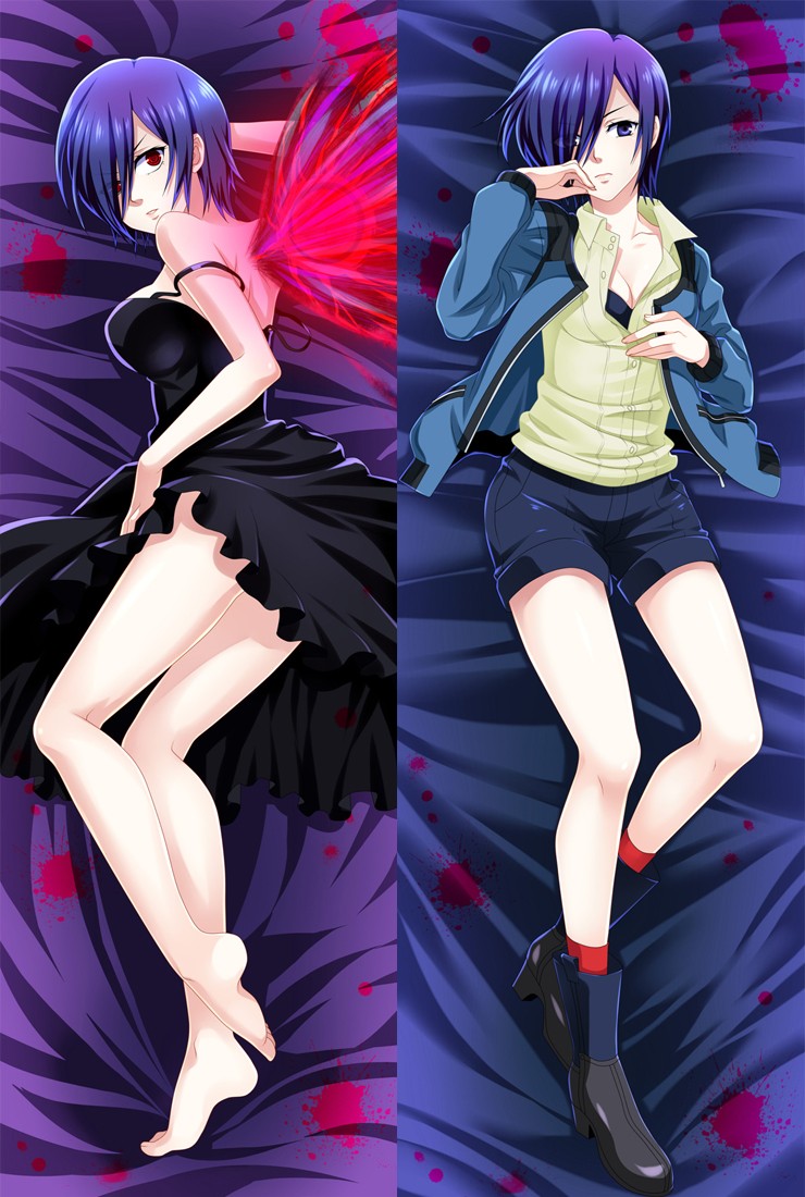 Tokyo Ghoul Kirishima Touka Anime Dakimakura Hugging Body Pillow Cover