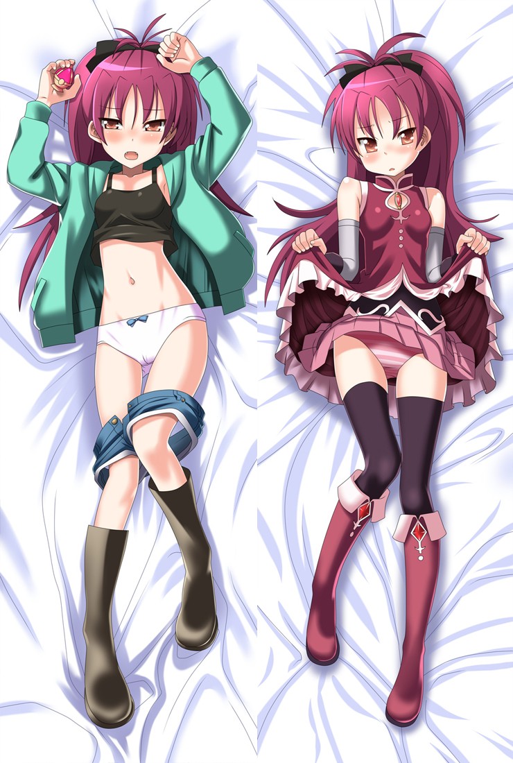 Puella Magi Madoka Magica Kyouko Sakura Anime Dakimakura Hugging Body Pillow Cover Case