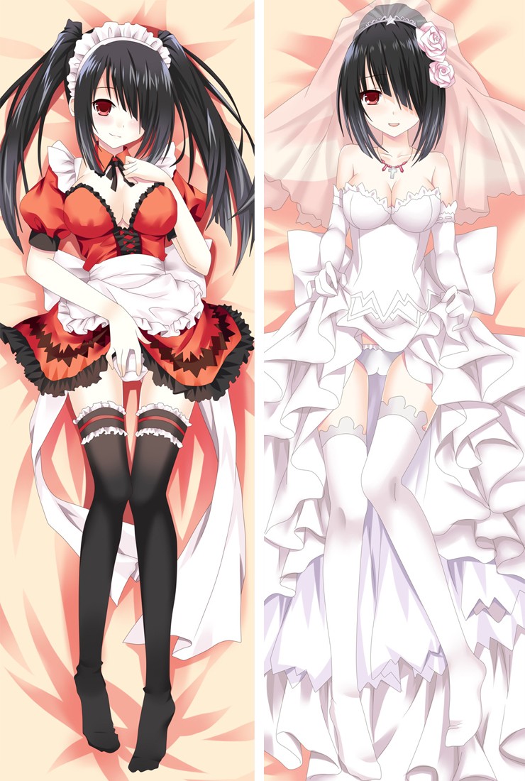 Date A Live Kurumi Tokisaki Anime Dakimakura Pillow Case Cover