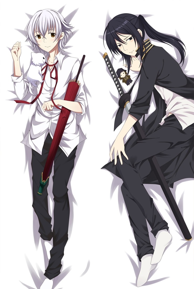 K-Project Isana Yashiro and Kuroh Yatogami Anime Dakimakura hPillow Cover