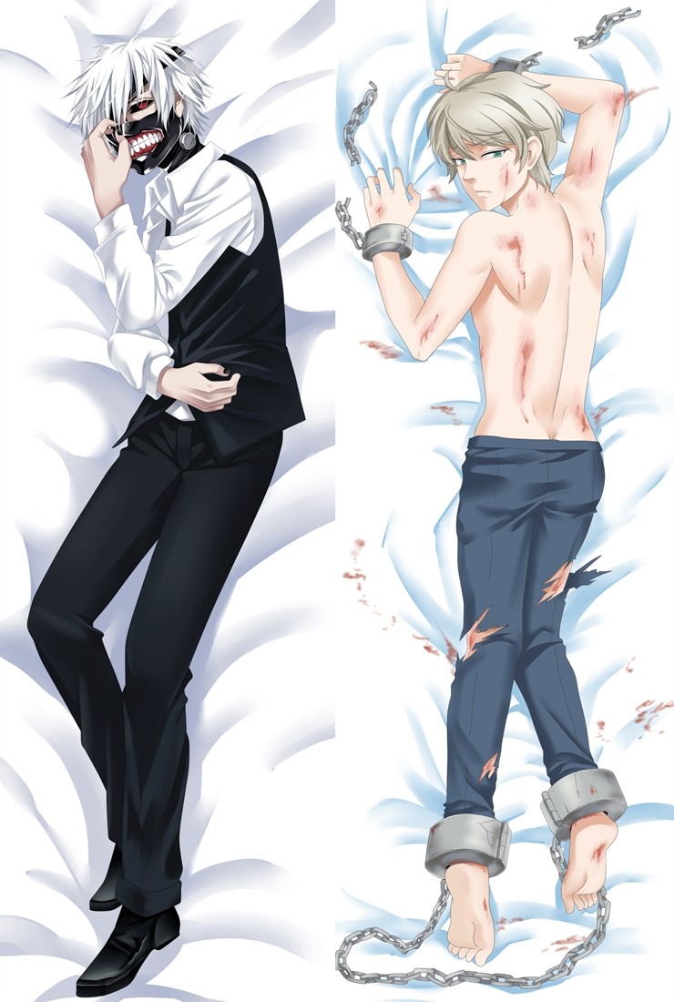 Tokyo Ghoul Ken Kaneki Otaku Dakimakura Hugging Body Pillow Cover