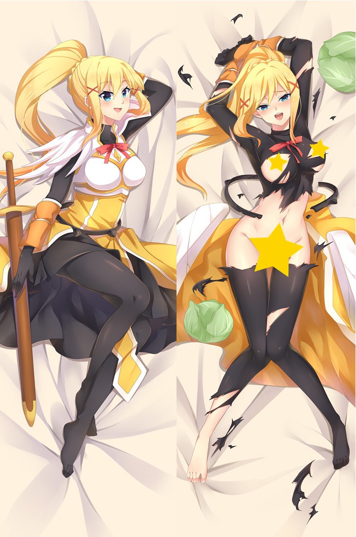 KonoSuba God's Blessing on This Wonderful World! Lalatina Dustiness Ford/Darkness Anime Dakimakura Pillow Cover