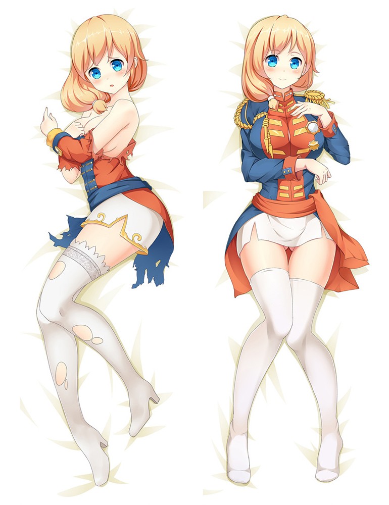 Warship Girls HMS Rodney Hugging Body Otaku Gift Cover Dakimakura Pillow Case