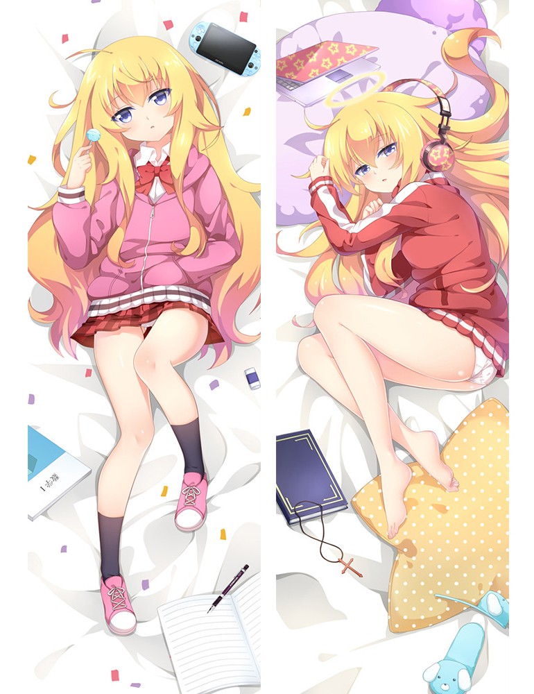 Gabriel DropOut Gabriel White Tenma Dakimakura Hug Body Pillow Case