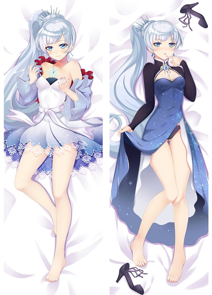 Anime RWBY Weiss Dakimakura Bed Hugging Body Pillow Case Cover