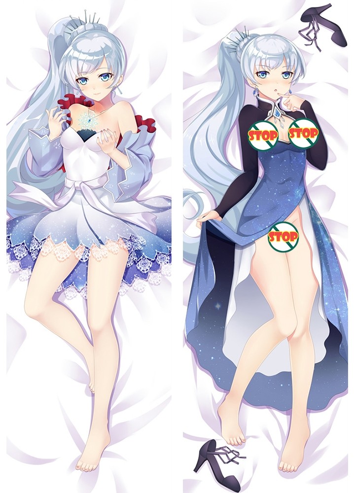 Anime RWBY Weiss Dakimakura Bed Hugging Body Pillow Case Cover
