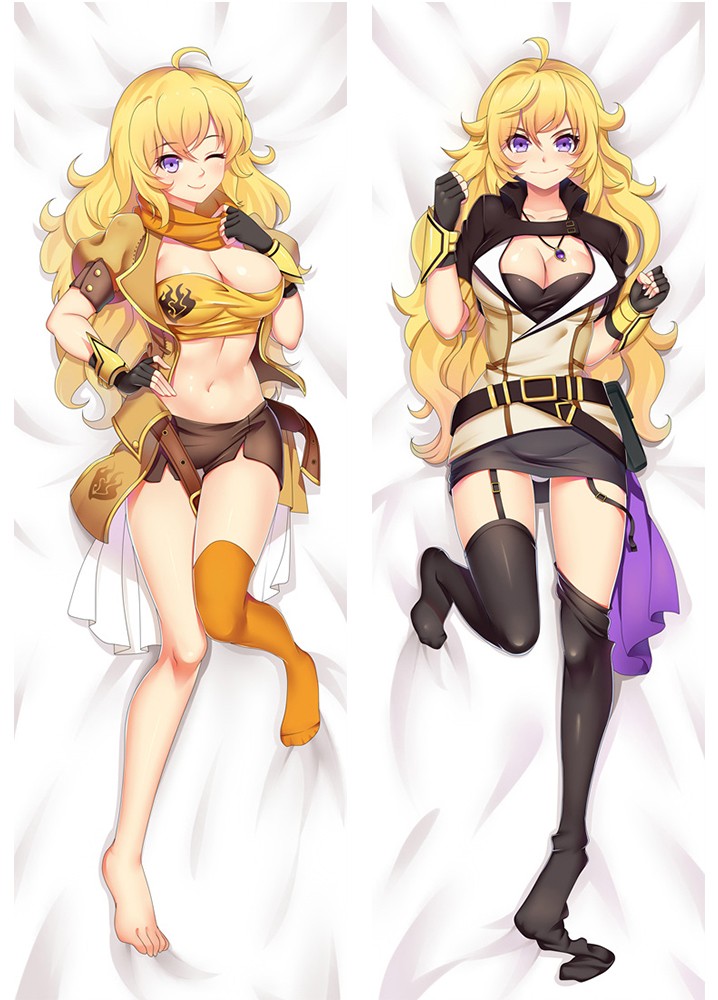 RWBY Yang Xiao Long Dakimakura Bed Hugging Body Pillow Case Cover