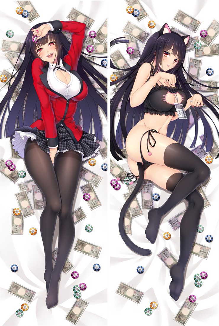 Kakegurui - Compulsive Gambler Yumeko Anime Dakimakura Pillow Cover