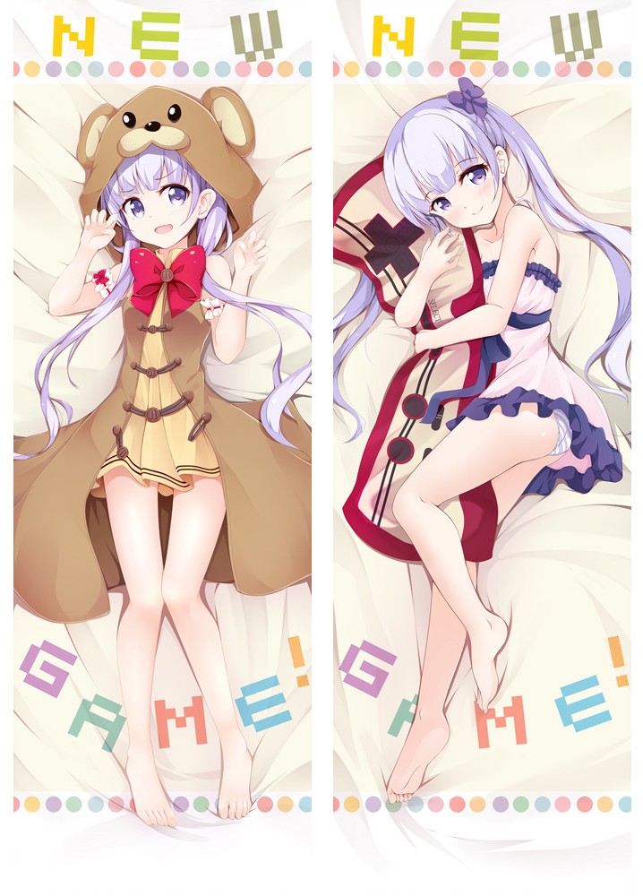 New Game! Aoba Suzukaze Dakimakura Bedding Hugging Body Pillow Cover