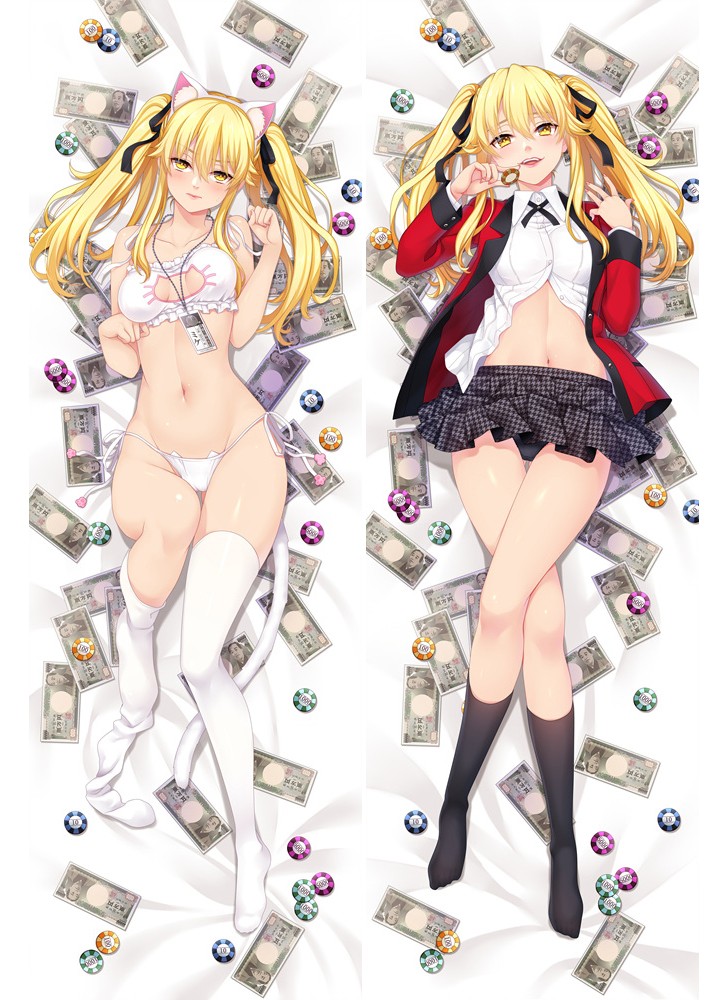 Anime Kakegurui Compulsive Gambler Saotomebunari Dakimakura Hug Body Pillow Cover